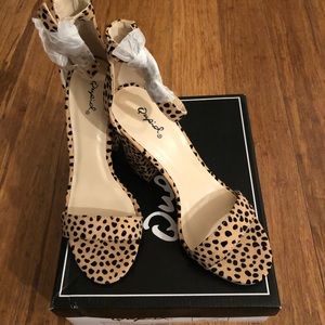 Cheetah Print High Heel Sandals